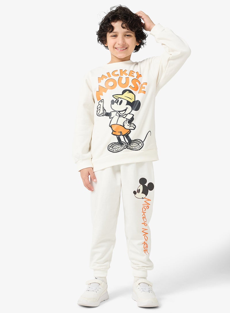 Disney Kids Mickey Mouse Sweatshirt And Sweatpants - Image 1